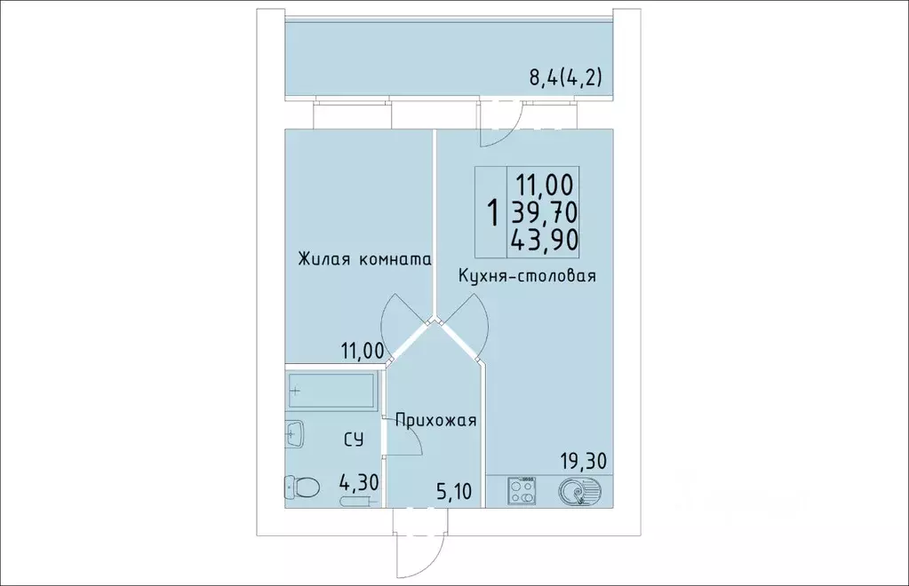 1-к кв. Кировская область, Киров ул. Красной Звезды (43.9 м) - Фото 0