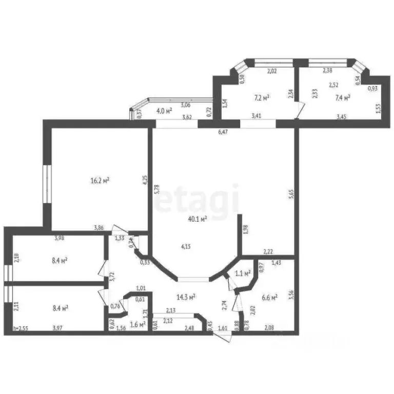 5-к кв. Брянская область, Брянск ул. Ромашина, 32 (120.0 м) - Фото 2