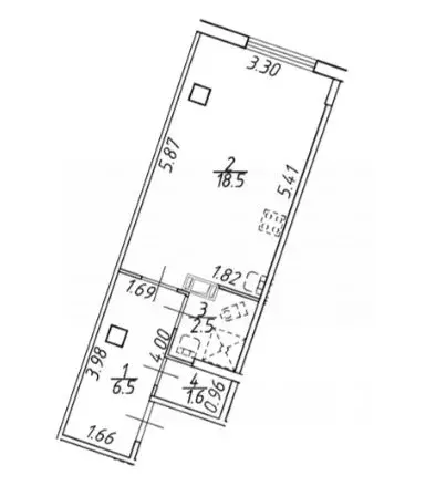 Студия Ленинградская область, Мурино Всеволожский район, ул. Шоссе в ... - Фото 2