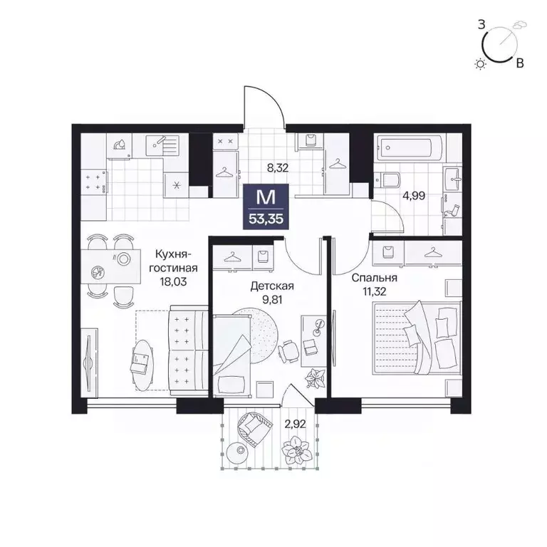 2-к кв. Волгоградская область, Волгоград просп. Имени В.И. Ленина, 59Г ... - Фото 1
