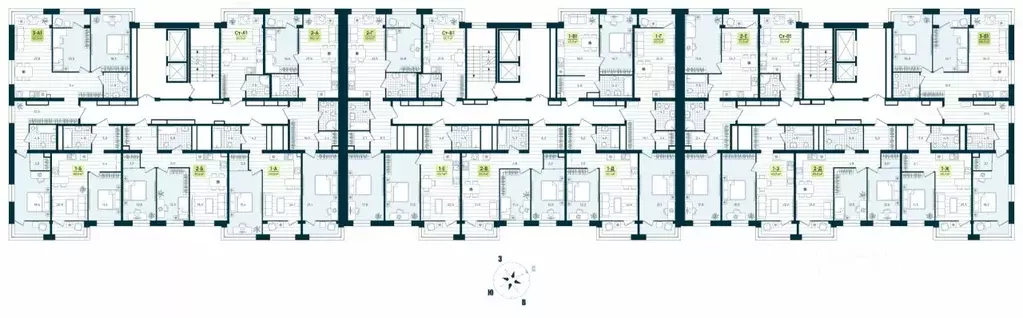2-к кв. Ханты-Мансийский АО, Нижневартовск К-2 кв-л,  (63.9 м) - Фото 1