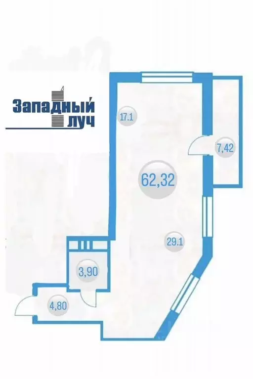 2-к кв. Челябинская область, Челябинск ул. Энгельса, 4 (62.0 м) - Фото 0