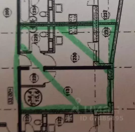 1-к кв. Краснодарский край, Анапа ул. Ленина, 153Б (34.7 м) - Фото 2