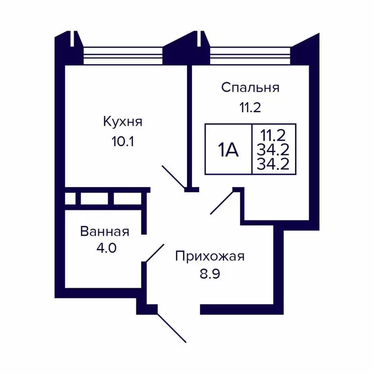 1-комнатная квартира: Новосибирск, Красносельская улица (34.2 м) - Фото 0