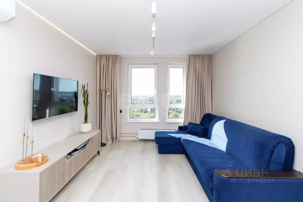 1-к кв. Тюменская область, Тюмень Полевая ул., 117к3 (40.3 м) - Фото 1