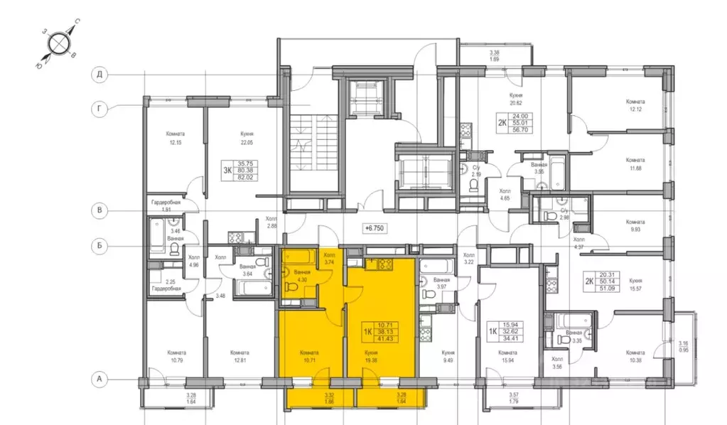 1-к кв. Санкт-Петербург ул. Ивинская, 5к1 (38.13 м) - Фото 2