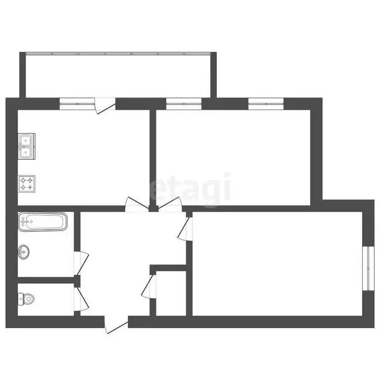 2-комнатная квартира: Ковров, улица Строителей, 11 (72.3 м) - Фото 1