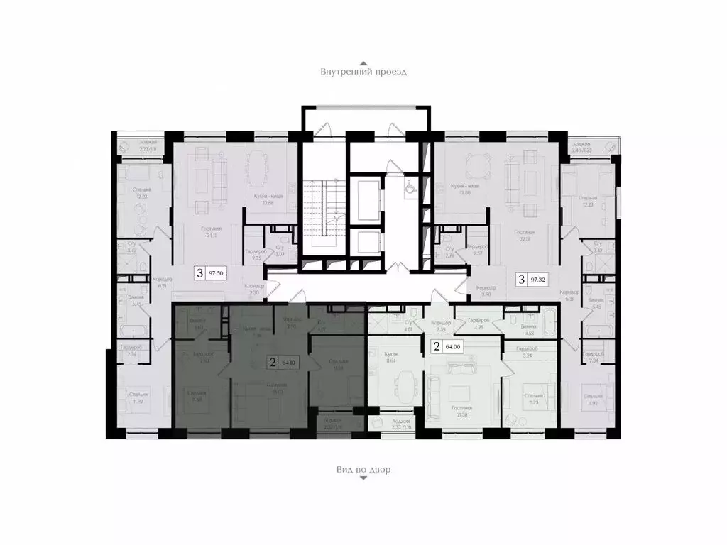 2-комнатная квартира: Москва, 1-я улица Бухвостова, 2к3 (64.1 м) - Фото 1
