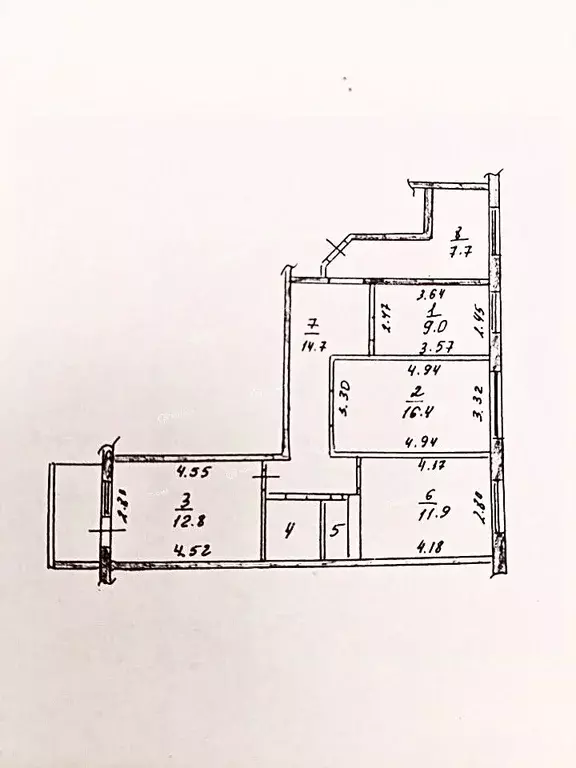 3-к кв. Тульская область, Тула просп. Ленина, 112А (76.8 м) - Фото 1
