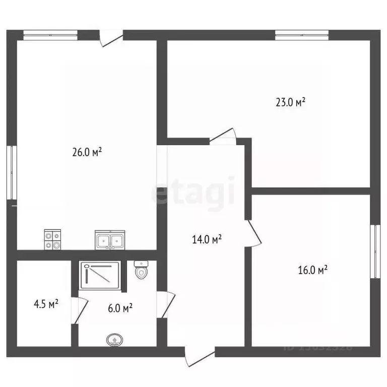 Дом в Владимирская область, Муром д. Коржавино, ул. Рублевая, 11 (95 ... - Фото 2