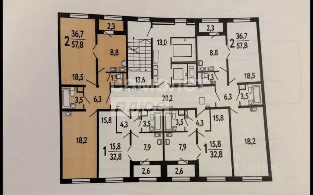 2-к кв. Москва ул. Лавриненко, 13к3 (56.6 м) - Фото 2