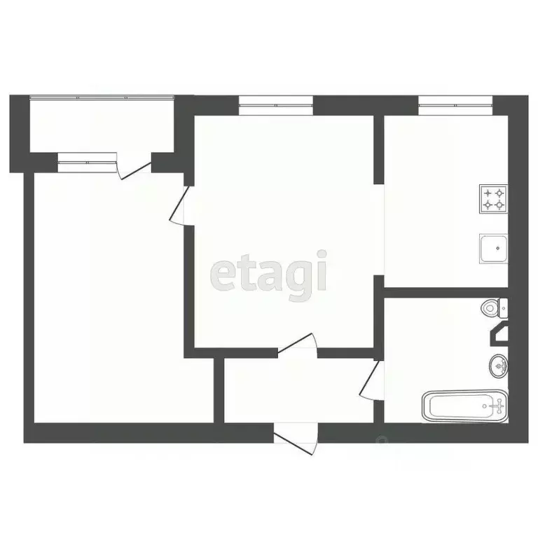 2-к кв. Тюменская область, Тюмень ул. 50 лет Октября, 26 (68.7 м) - Фото 2