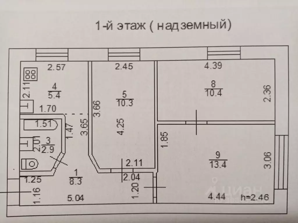 3-к кв. Тверская область, Тверь ул. Дарвина, 2 (50.0 м) - Фото 0