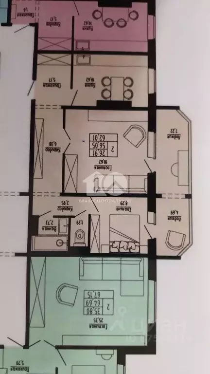 2-к кв. Новосибирская область, Новосибирск ул. Николая Сотникова, 36/1 ... - Фото 1