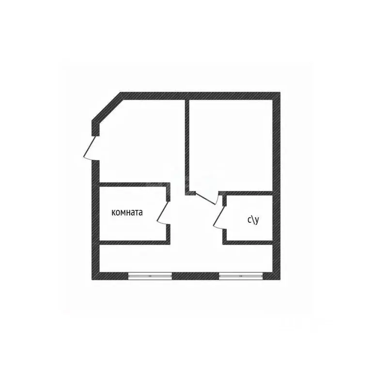 1-к кв. Брянская область, Брянск ул. Красина, 26 (55.9 м) - Фото 2
