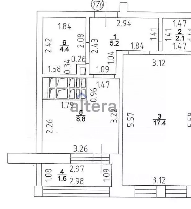 1-к кв. Татарстан, Казань Роторная ул., 27Е (37.9 м) - Фото 1