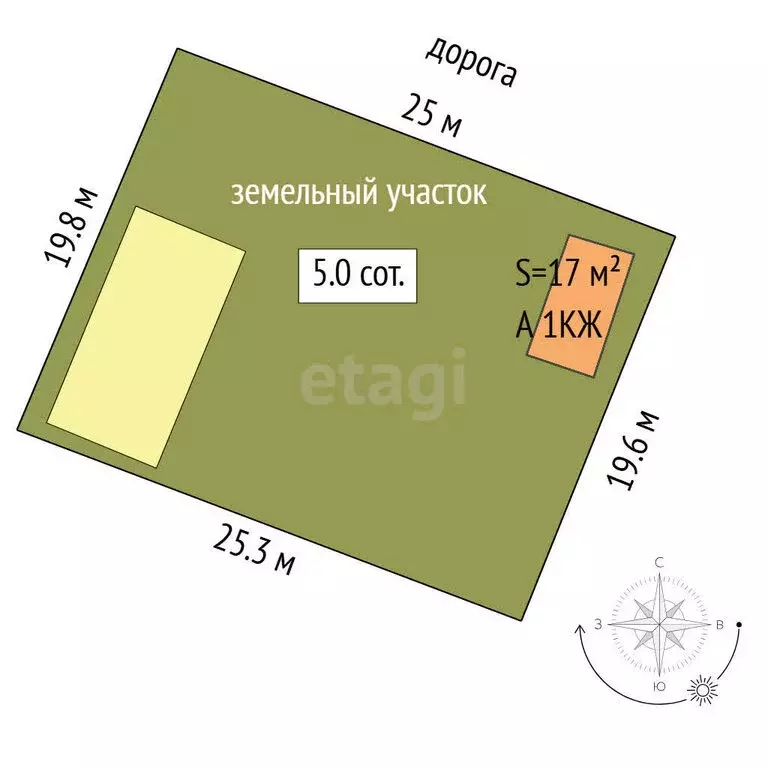 Дом в Тюмень, СНТ Меридиан, 9-я Лесная улица (17 м) - Фото 1