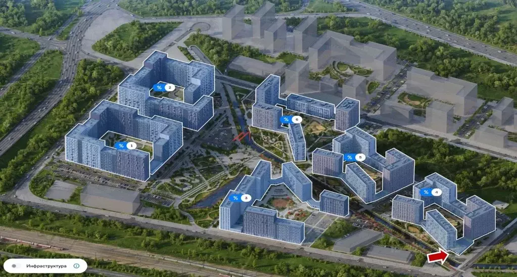 Торговая площадь в Москва Молжаниново жилой комплекс, к4 (88 м) - Фото 2