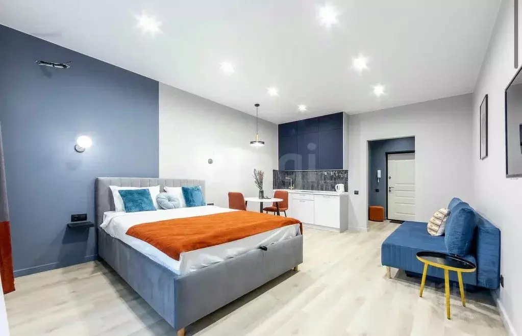 Студия Тюменская область, Тюмень ул. 2-я Луговая, 22к3 (29.6 м) - Фото 1