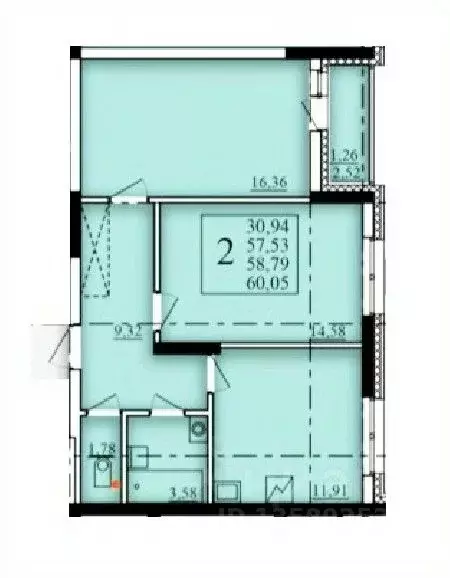 2-к кв. Башкортостан, Уфа Затон-Восточный жилрайон, Паруса жилой ... - Фото 1