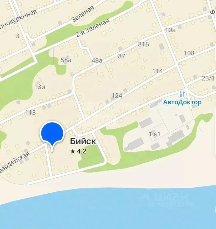 Участок в Алтайский край, Бийск Красногвардейская ул., 128 (13.2 сот.) - Фото 1