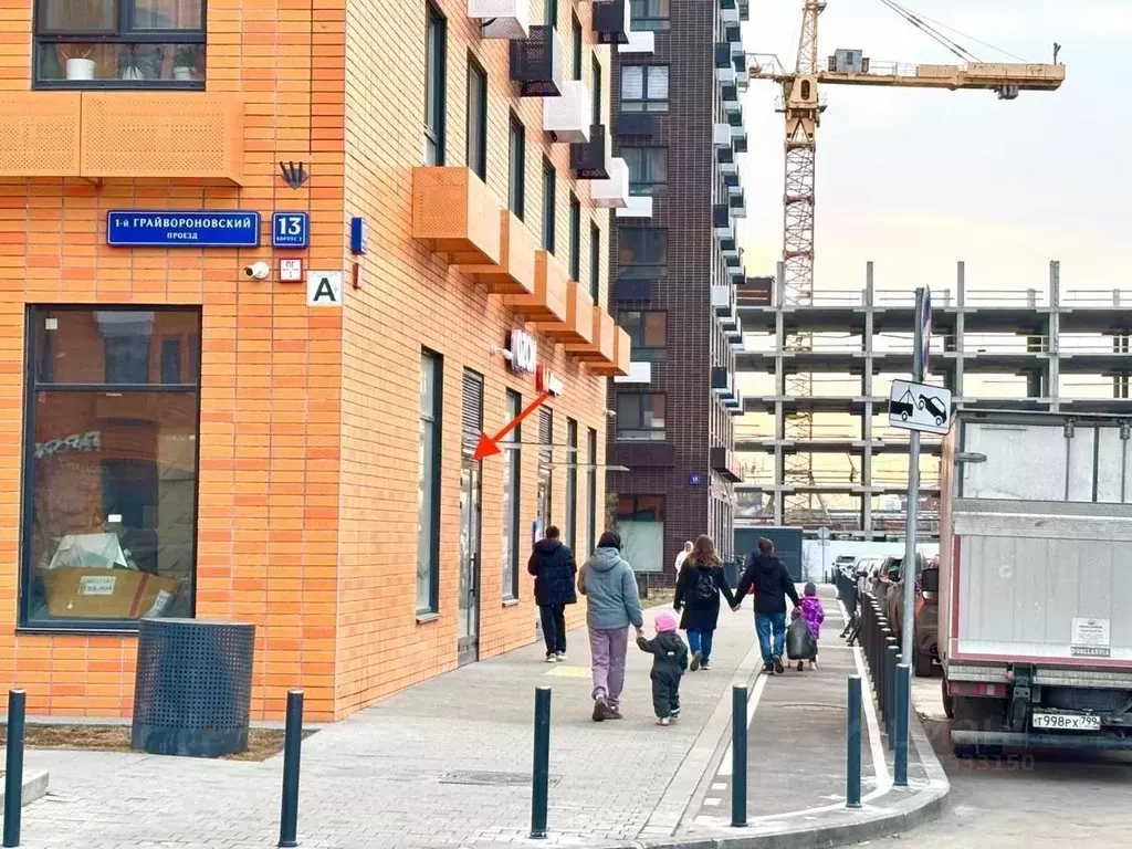 Торговая площадь в Москва 1-й Грайвороновский проезд, 13к2 (85 м) - Фото 1