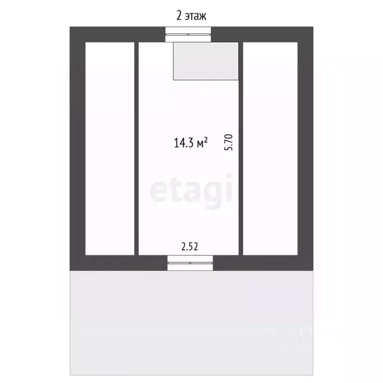 Дом в Вологодская область, пос. Фетинино ул. Центральная, 5 (63 м) - Фото 2