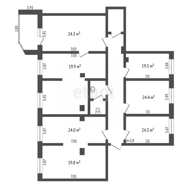 Офис в Ханты-Мансийский АО, Сургут ул. Иосифа Каролинского, 9 (193 м) - Фото 1