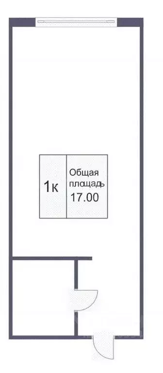 Студия Кемеровская область, Кемерово Ленинградский просп., 14 (18.0 м) - Фото 1