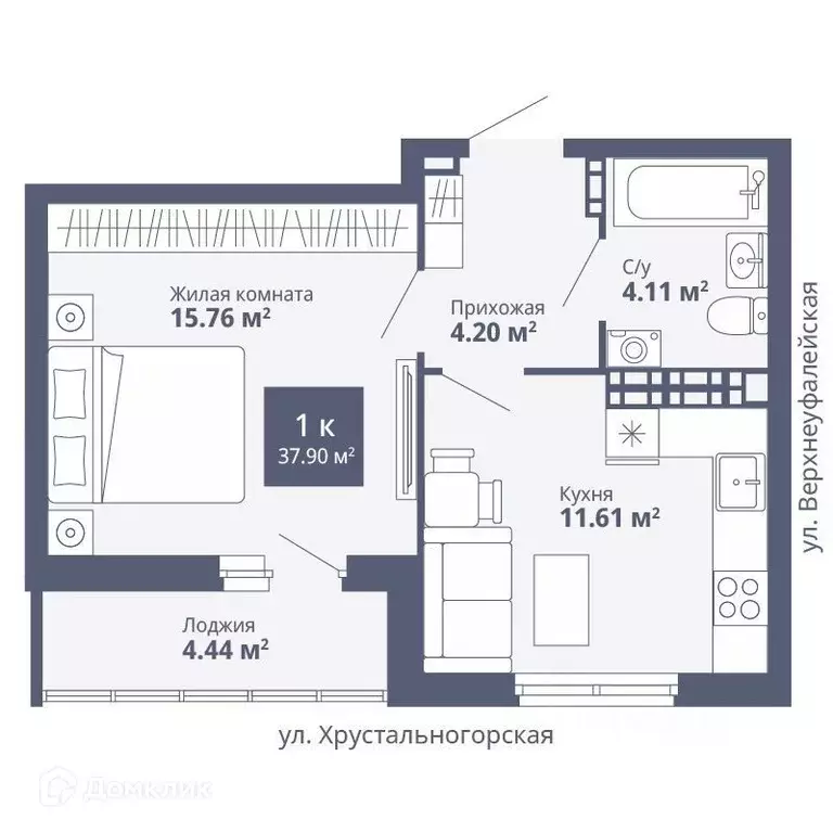 Продаётся 1-к квартира, 37.9 м - Фото 0