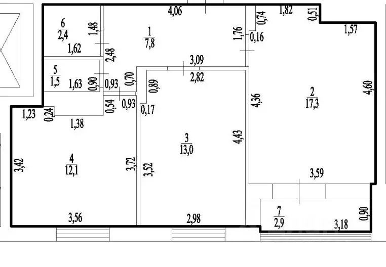 2-к кв. Башкортостан, Уфа ул. Просвещения, 9 (54.0 м) - Фото 1
