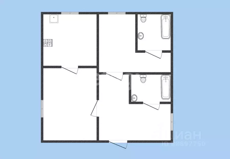 3-к кв. Карачаево-Черкесия, Черкесск Комсомольская ул., 17 (127.2 м) - Фото 1