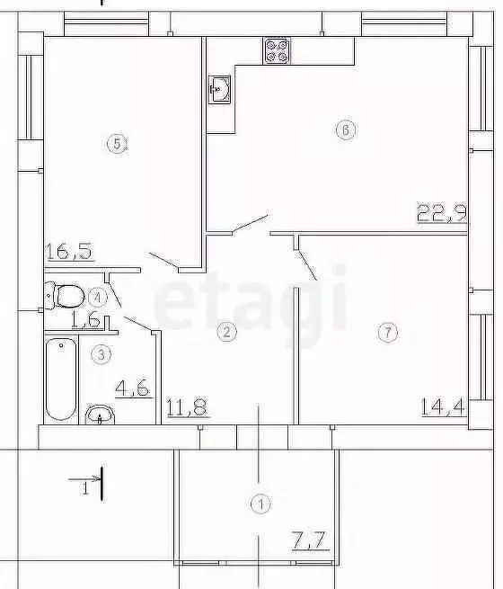 Дом в Костромская область, Кострома проезд Нейский, 41 (80 м) - Фото 1