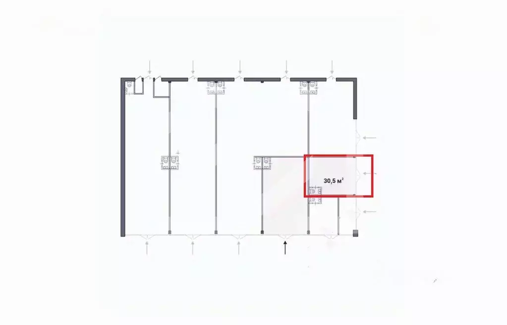 Помещение свободного назначения в Москва Тушинская ул., 24С15 (31 м) - Фото 2