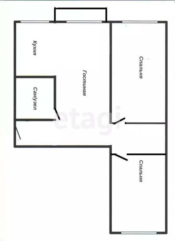 3-комнатная квартира: Ангарск, 94-й квартал, 25 (58.6 м) - Фото 0