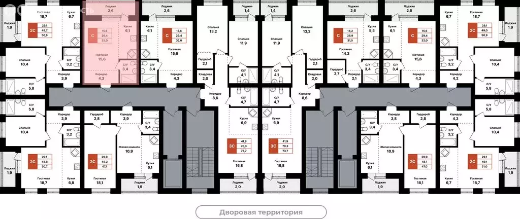 1-комнатная квартира: Уфа, улица Даяна Мурзина, 5/1 (32 м) - Фото 1