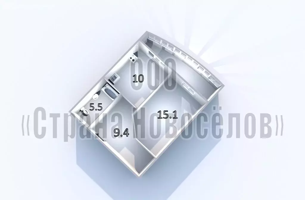 1-комнатная квартира: Саранск, проспект Российской Армии, 22 (43.4 м) - Фото 2