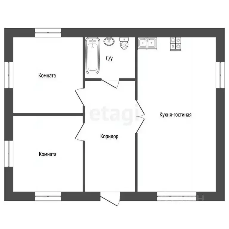 Дом в Крым, Сакский район, Суворовское с/пос, с. Великое пер. Зеленый ... - Фото 2