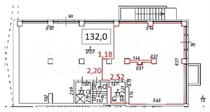 Ликвидное помещение торец 132 м - Фото 0