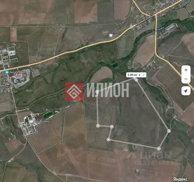 Участок в Крым, Бахчисарайский район, с. Вилино ул. Ленина (5000.0 ... - Фото 2