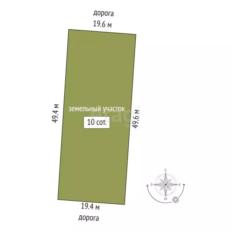 Участок в Мысовое, Песчаная улица (10 м) - Фото 1