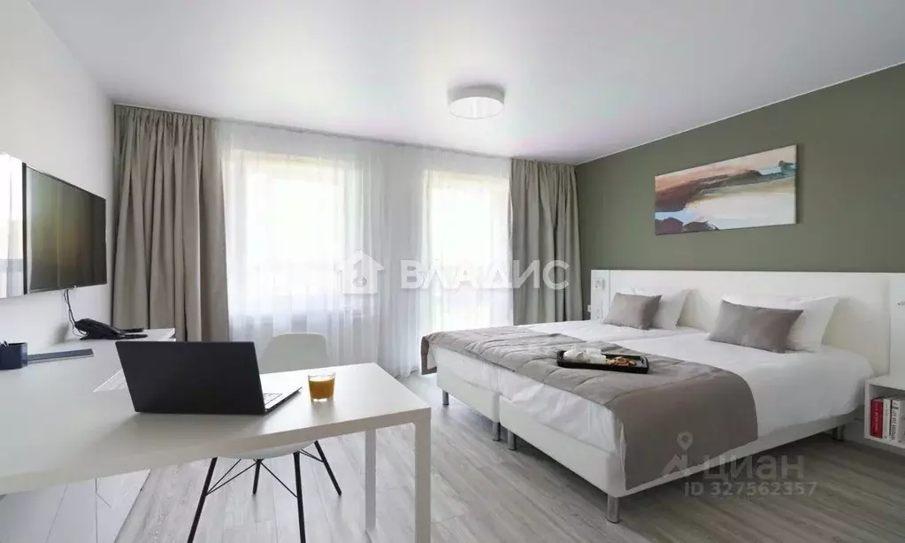 Студия Санкт-Петербург ул. Салова, 61 (25.2 м) - Фото 1