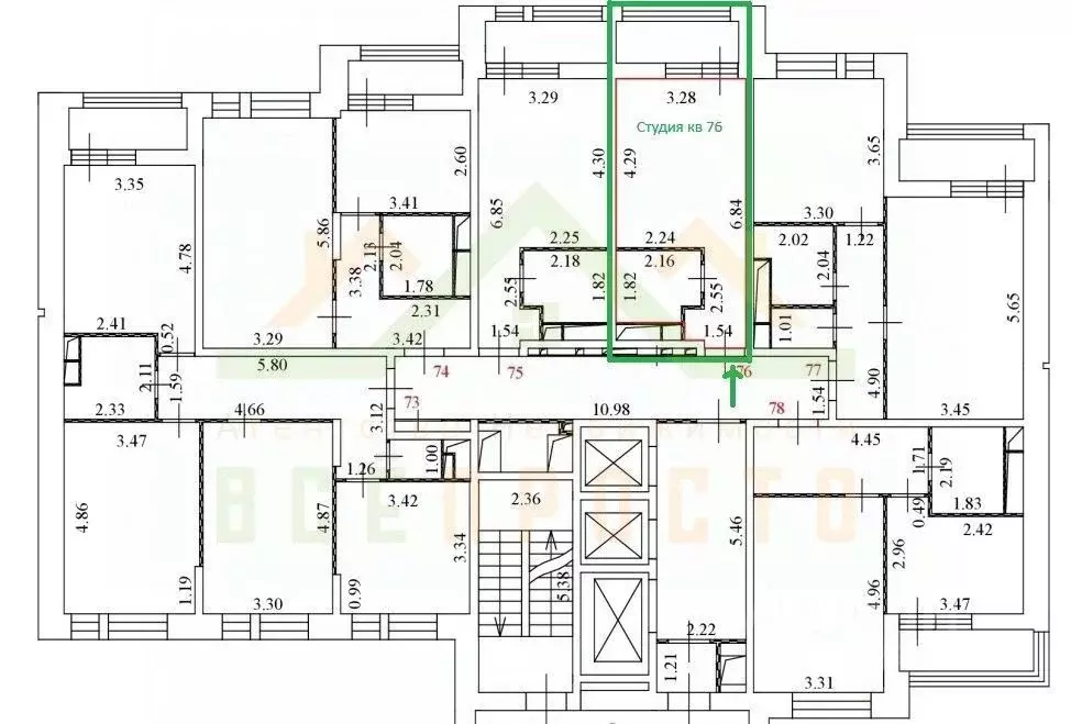 Студия Москва Тюменский проезд, 3к8 (20.9 м) - Фото 2