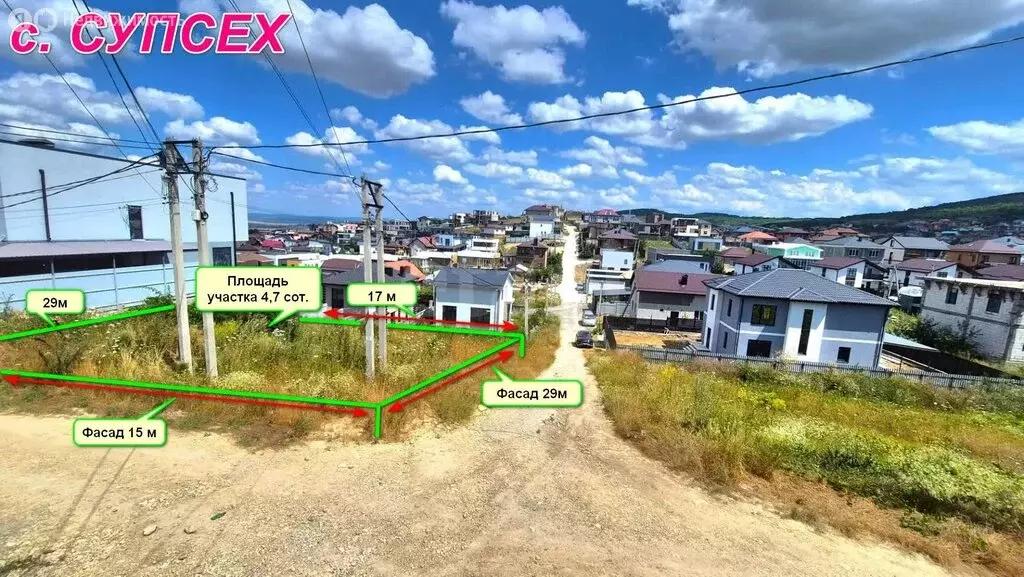 Участок в село Супсех, Никольская улица (4.7 м) - Фото 1