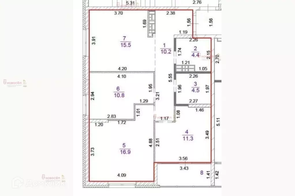Продаётся 3-к квартира, 76 м - Фото 1