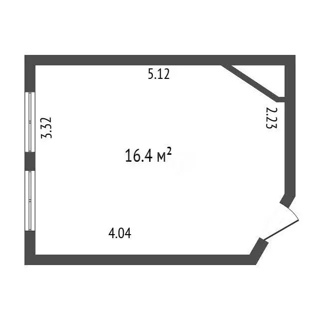 1к в 5-комнатной квартире (16.2 м) - Фото 1