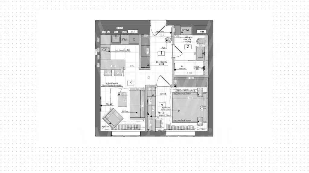 1-комнатная квартира: Москва, Долгоруковская улица, 25 (40 м) - Фото 1