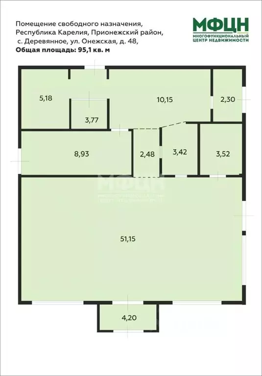 Помещение свободного назначения в Карелия, Прионежский район, с. ... - Фото 2