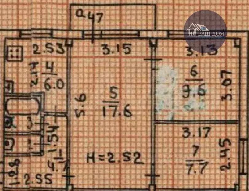 3-к. квартира, 49 м, 5/5 эт. - Фото 0