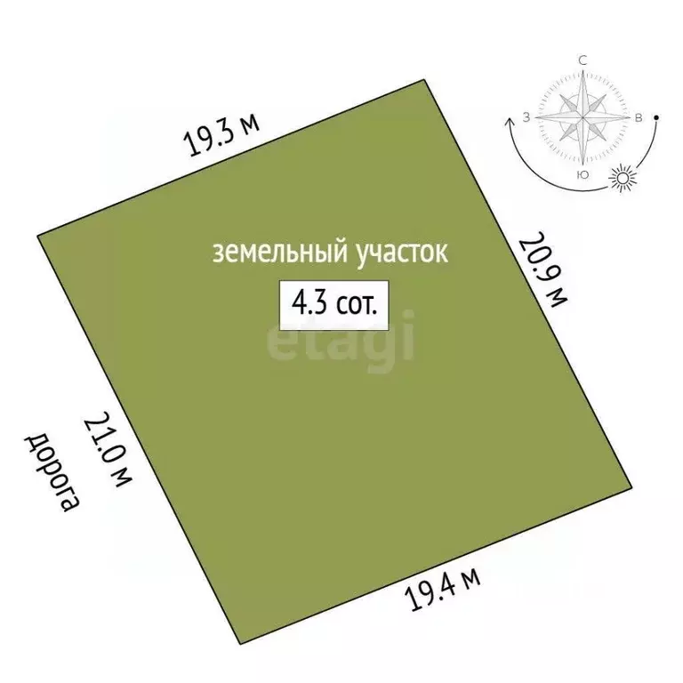 Участок в Тюменская область, Тюменский муниципальный округ, д. ... - Фото 2